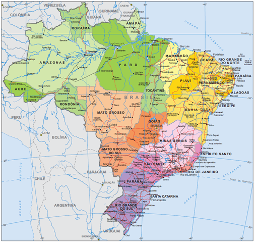 brazil map