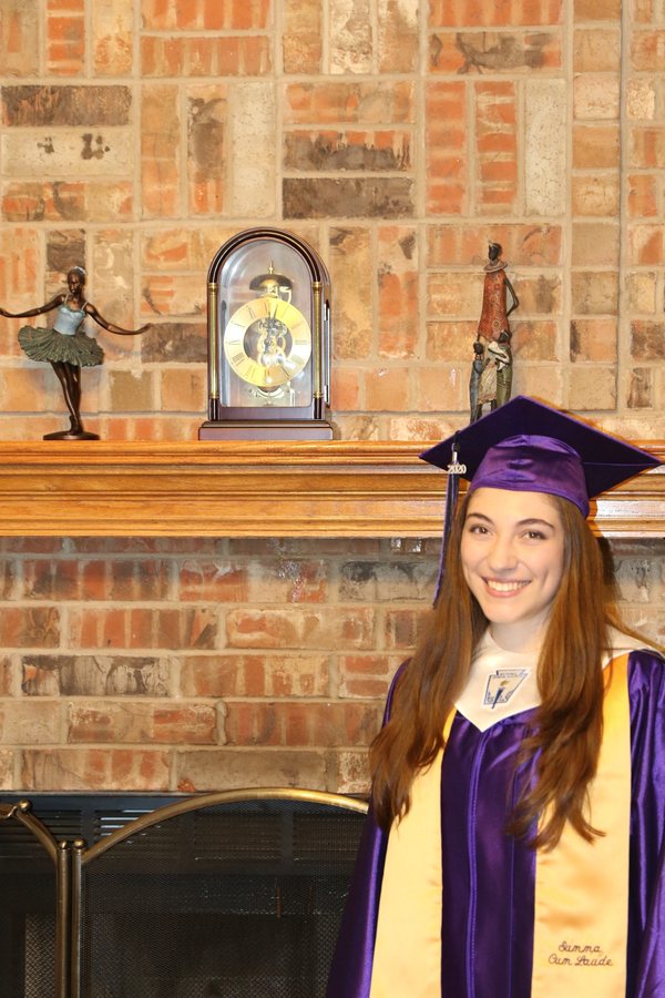 Nicole at her graduation